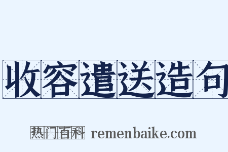 收容遣送造句是什么意思的图片